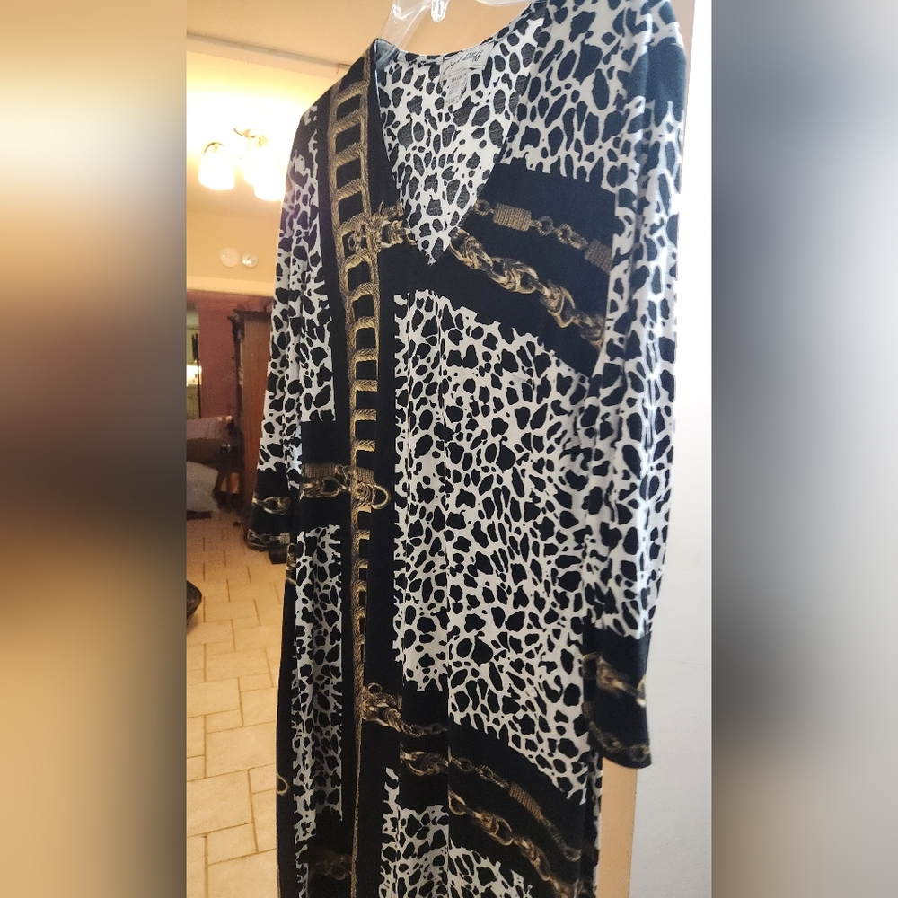 Joseph Ribkoff Animal Print Dress - Picture 6 of 6